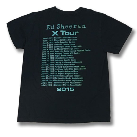 ED SHEERAN - 2015 "X" CONCERT TOUR T-SHIRT / SZ. M - Picture 2 of 2